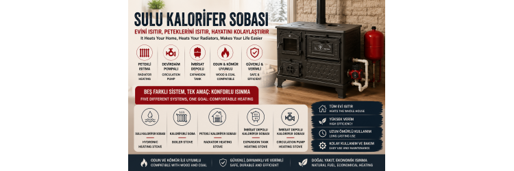 Sulu Kalorifer Sobası Nedir? Kaloriferli Soba Nasıl Çalışır?